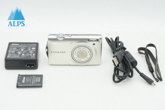 美品 Nikon ニコン COOLPIX S5100 シルバー コンパクトデジタルカメラ 251224j