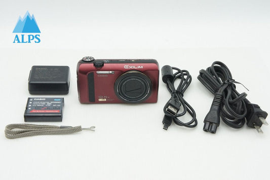 美品 CASIO カシオ HIGH SPEED EXILIM EX-ZR300 コンパクトデジタルカメラ レッド 251220n
