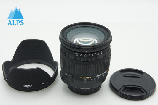 良品 SIGMA シグマ 17-70mm F2.8-4.5 DC MACRO HSM Nikon ニコン Fマウント APS-C ズームレンズ フード付 260115z
