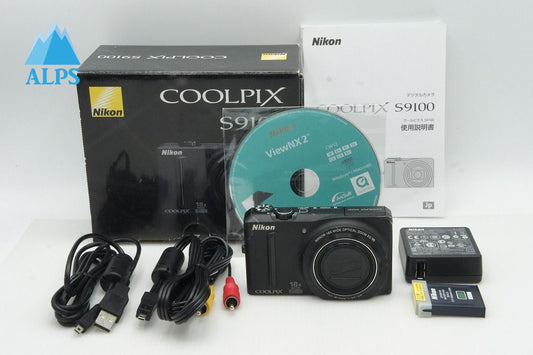 Nikon ニコン COOLPIX S9100 コンパクトデジタルカメラ ブラック 元箱付 260114a