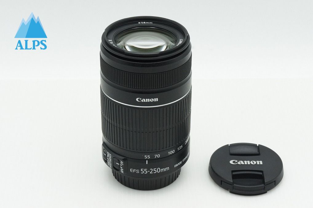 美品 Canon キヤノン EF-S 55-250mm F4-5.6 IS II APS-C ズームレンズ 260121x
