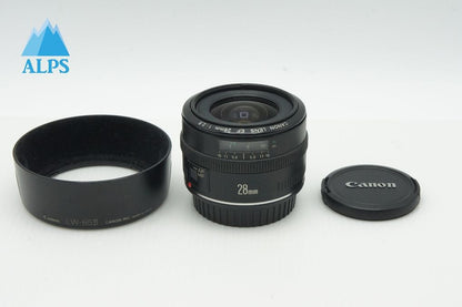 Canon キヤノン EF 28mm F2.8 単焦点レンズ フード付 260121aj
