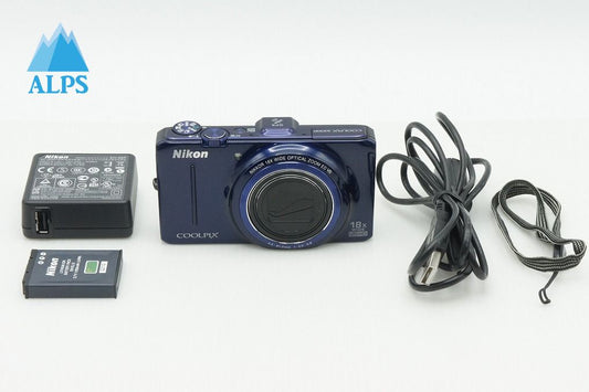 美品 Nikon ニコン COOLPIX S9300 コンパクトデジタルカメラ ネイビーブルー 260122d
