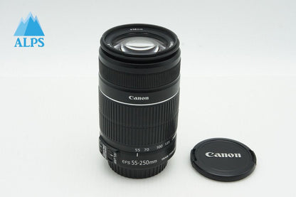 良品 Canon キヤノン EF-S 55-250mm F4-5.6 IS II APS-C ズームレンズ 260122l