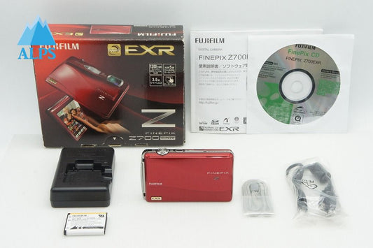 美品 FUJIFILM フジフィルム FinePix Z700EXR コンパクトデジタルカメラ レッド 元箱付 260122m