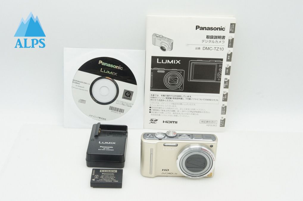Panasonic パナソニック LUMIX DMC-TZ10 コンパクトデジタルカメラ ゴールド 260123ae
