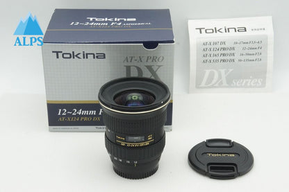 美品 Tokina トキナー AT-X PRO DX 12-24mm F4 ASPHERICAL IF Nikon ニコン Fマウント ズームレンズ 元箱付 260126z