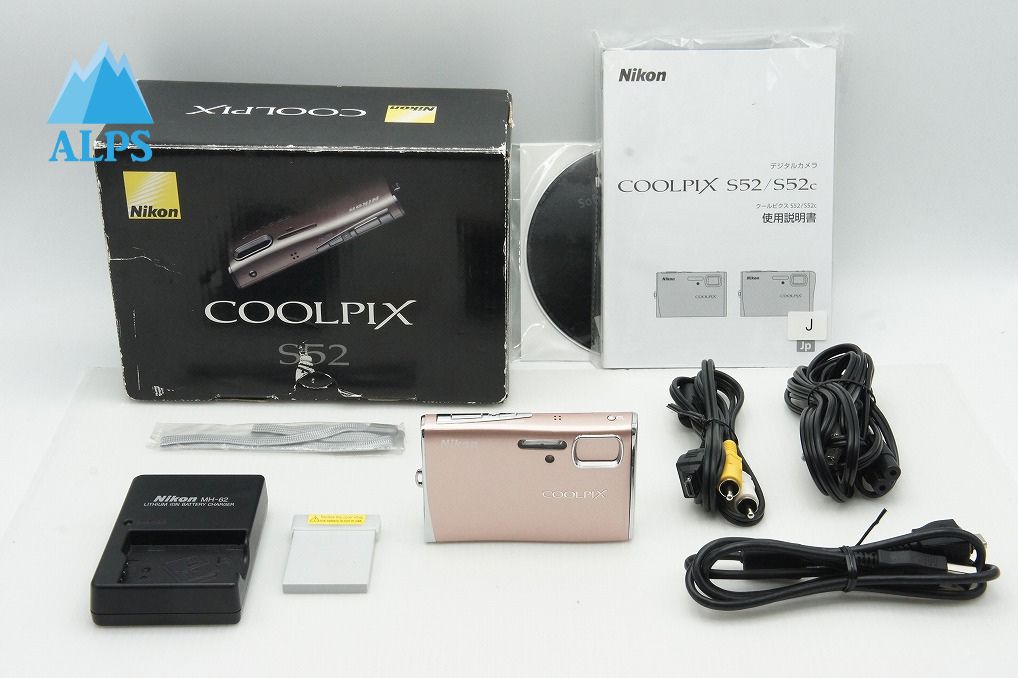 美品 Nikon ニコン COOLPIX S52 コンパクトデジタルカメラ コーラルピンク 元箱付 260123t