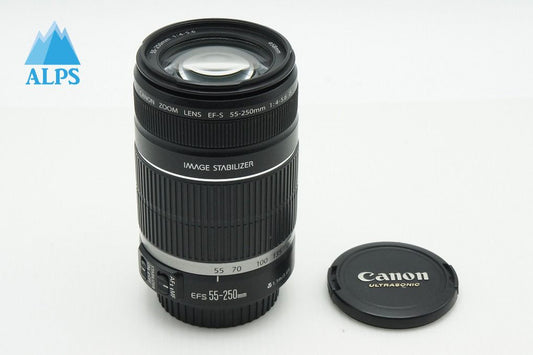 良品 Canon キヤノン EF-S 55-250mm F4-5.6 IS APS-C ズームレンズ 260126e