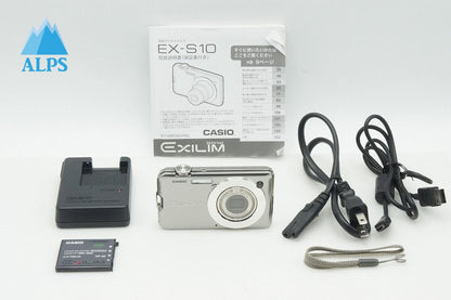 美品 CASIO カシオ EXILIM EX-S10 コンパクトデジタルカメラ シルバー 260123ag