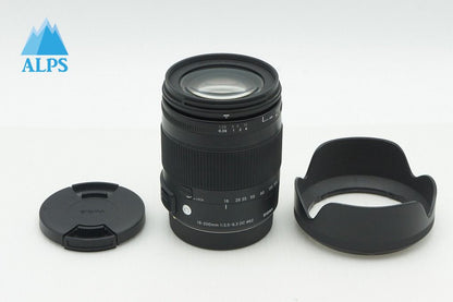 良品 SIGMA 18-200mm F3.5-6.3 DC MACRO OS HSM Contemporary Canon EFマウント APS-C ズームレンズ フード付 260123am