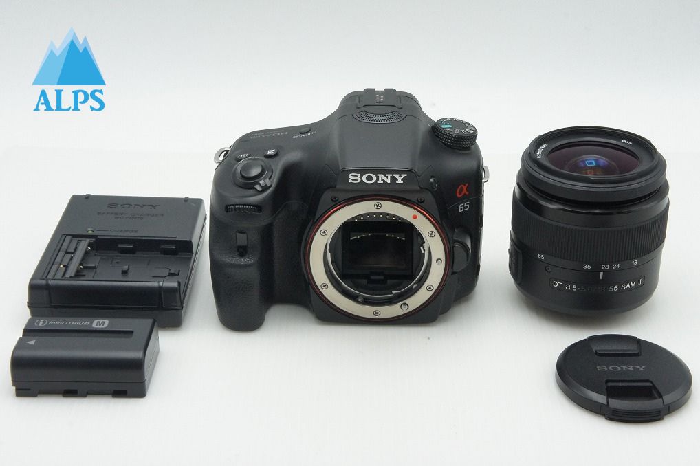 良品 SONY ソニー α65 + DT 18-55mm SAM II レンズキット デジタル一眼レフカメラ 260128j