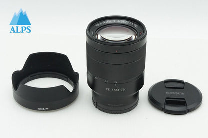 美品 SONY ソニー Vario-Tessar T* FE 24-70mm F4 ZA OSS SEL2470Z ズームレンズ Eマウント フルサイズ フード付 260128g