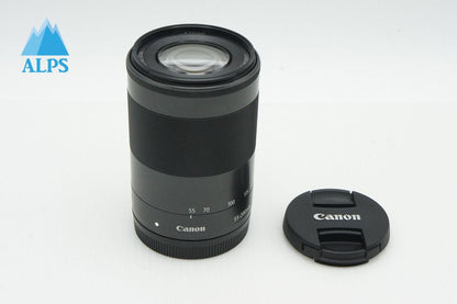 美品 Canon キヤノン EF-M 55-200mm F4.5-6.3 IS STM EF-Mマウント ズームレンズ ブラック 260123at