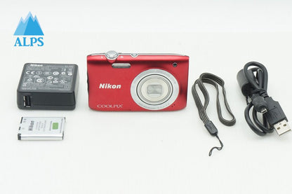 美品 Nikon ニコン COOLPIX S2900 コンパクトデジタルカメラ レッド 260126m