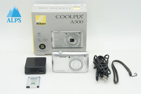訳あり品 Nikon ニコン COOLPIX A300 コンパクトデジタルカメラ シルバー 元箱付 260121c