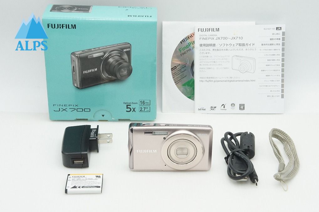 美品 FUJIFILM フジフィルム FinePix JX700 コンパクトデジタルカメラ ピンクゴールド 元箱付 260126j