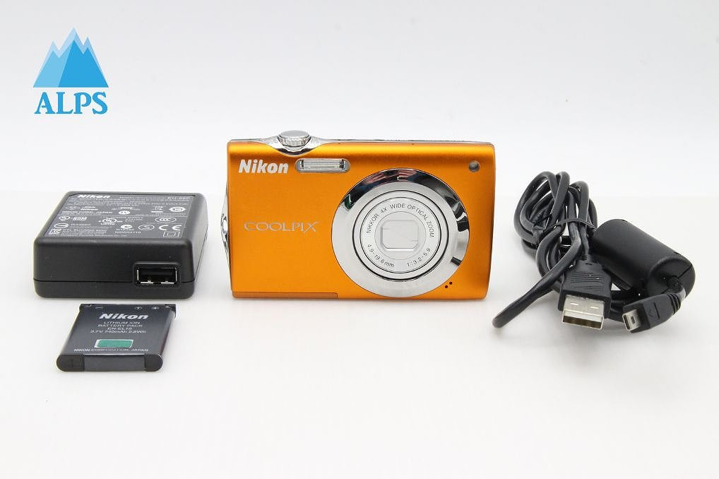 良品 Nikon ニコン COOLPIX S3000 コンパクトデジタルカメラ オレンジ 260129k