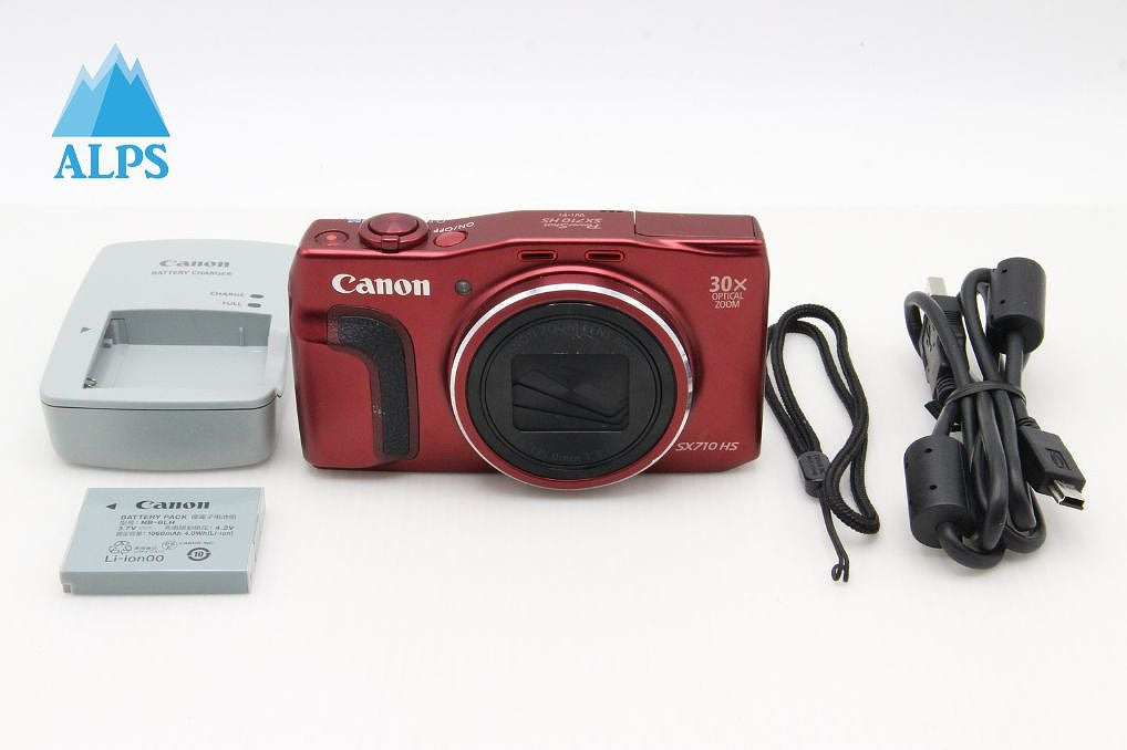 良品 Canon キヤノン PowerShot SX710 HS コンパクトデジタルカメラ レッド 260131r