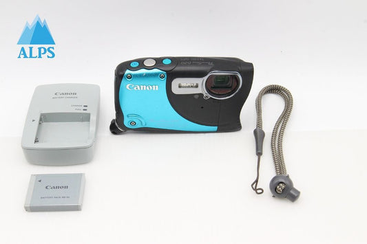 良品 Canon キヤノン PowerShot D20 コンパクトデジタルカメラ ブルー 260128a