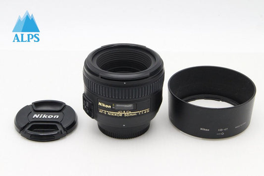 美品 Nikon ニコン AF-S NIKKOR 50mm F1.4G 単焦点レンズ フルサイズ フード付 260130g