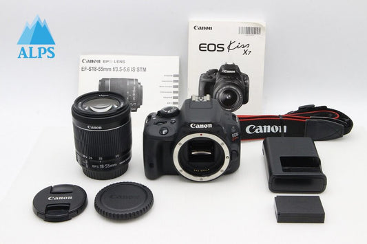 良品 Canon キヤノン EOS Kiss X7 ボディ + EF-S 18-55 IS STM レンズキット デジタル一眼レフカメラ 260131o