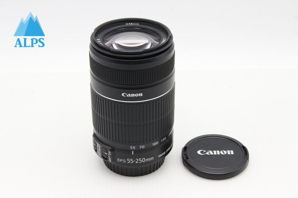 美品 Canon キヤノン EF-S 55-250mm F4-5.6 IS II APS-C ズームレンズ 260129e