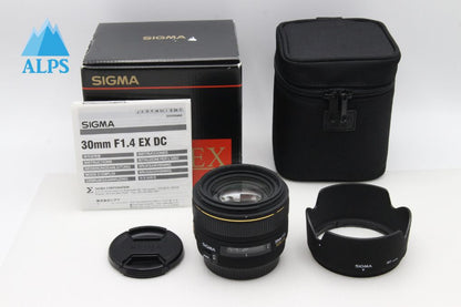 美品 SIGMA シグマ 30mm F1.4 EX DC HSM Canon キヤノン EFマウント APS-C 単焦点レンズ 元箱付 260129u