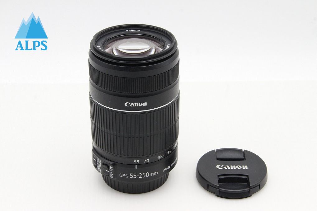美品 Canon キヤノン EF-S 55-250mm F4-5.6 IS II APS-C ズームレンズ 260131b