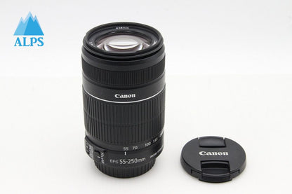 美品 Canon キヤノン EF-S 55-250mm F4-5.6 IS II APS-C ズームレンズ 260131b