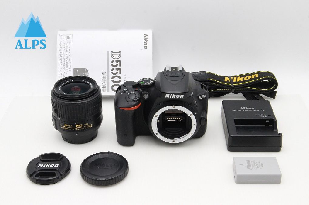 良品 Nikon ニコン D5500 ボディ + AF-S DX 18-55mm VR II レンズキット デジタル一眼レフカメラ 260131m