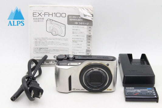 良品 CASIO カシオ EXILIM EX-FH100 コンパクトデジタルカメラ シルバー 260203k