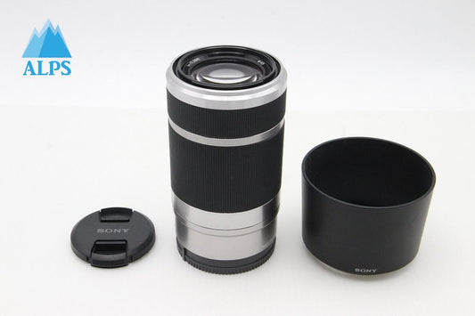 美品 SONY ソニー E 55-210mm F4.5-6.3 OSS SEL55210 Eマウント APS-C ズームレンズ フード付 260202f