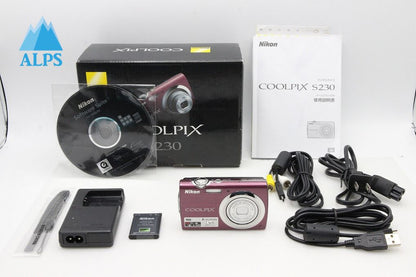 良品 Nikon ニコン COOLPIX S230 コンパクトデジタルカメラ パープル 元箱付 260129m