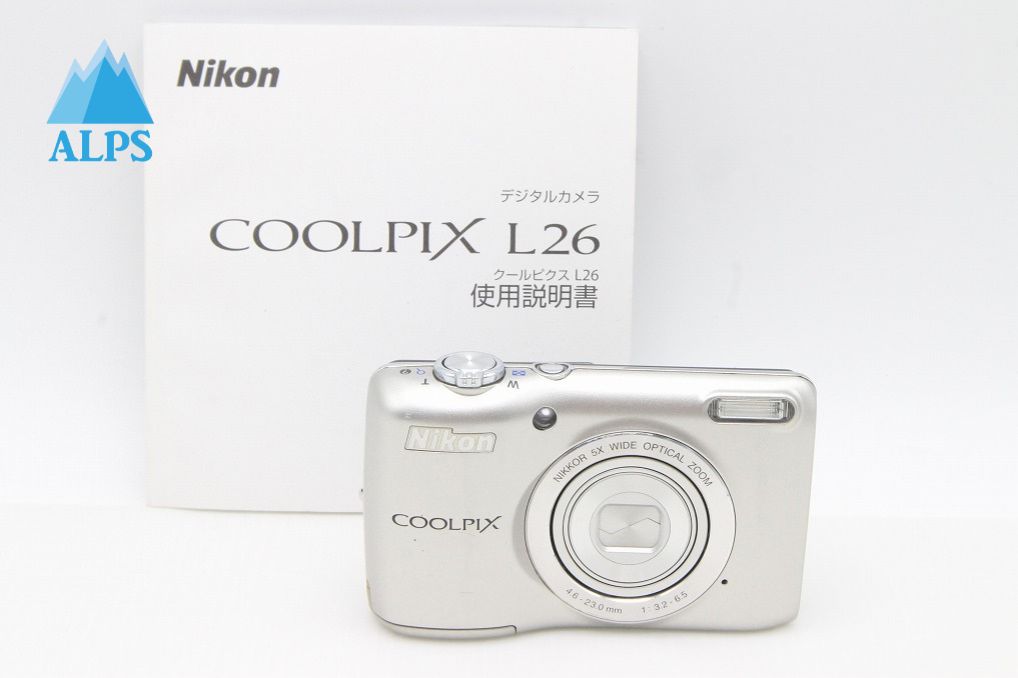 Nikon ニコン COOLPIX L26 コンパクトデジタルカメラ シルバー 260203ab