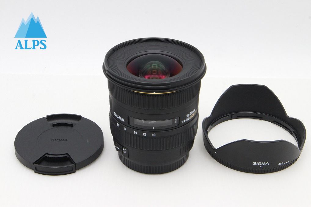 良品 SIGMA シグマ AF 10-20mm F4-5.6 EX DC HSM Canon EFマウント APS-C ズームレンズ フード付 260203af