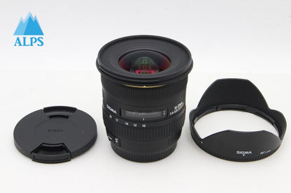 良品 SIGMA シグマ AF 10-20mm F4-5.6 EX DC HSM Canon EFマウント APS-C ズームレンズ フード付 260203af