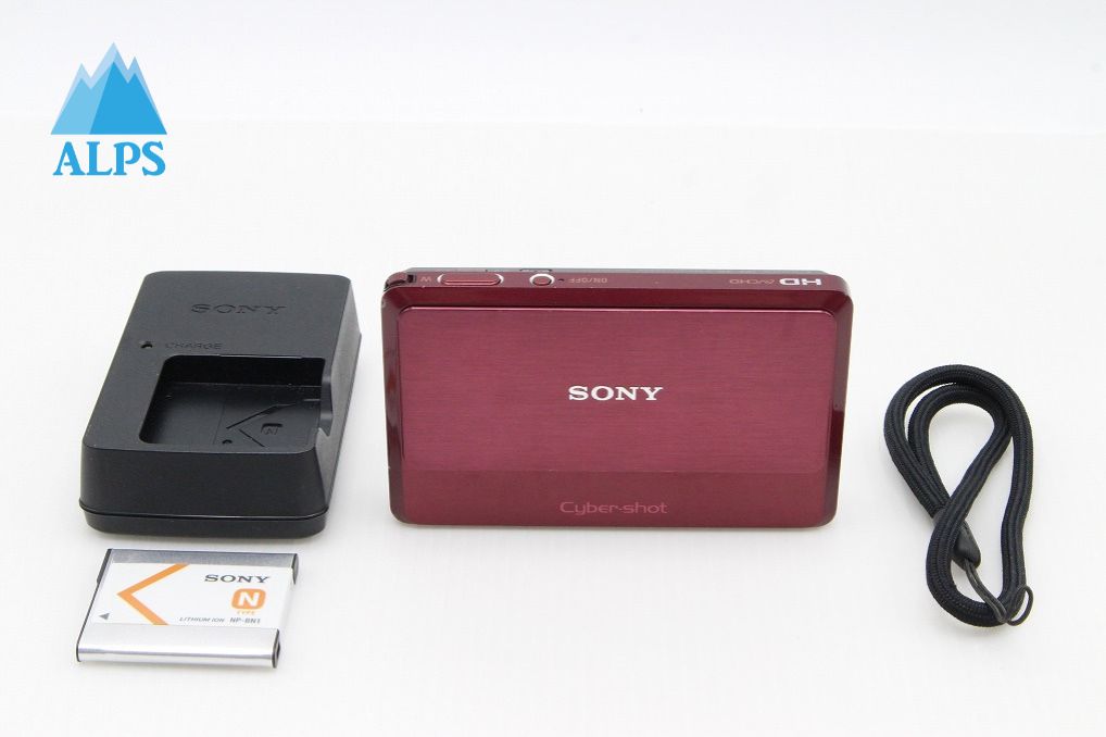 良品 SONY ソニー Cyber-shot DSC-TX7 コンパクトデジタルカメラ レッド 260204a