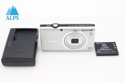 美品 Canon キヤノン PowerShot A2400 IS コンパクトデジタルカメラ シルバー 260203y