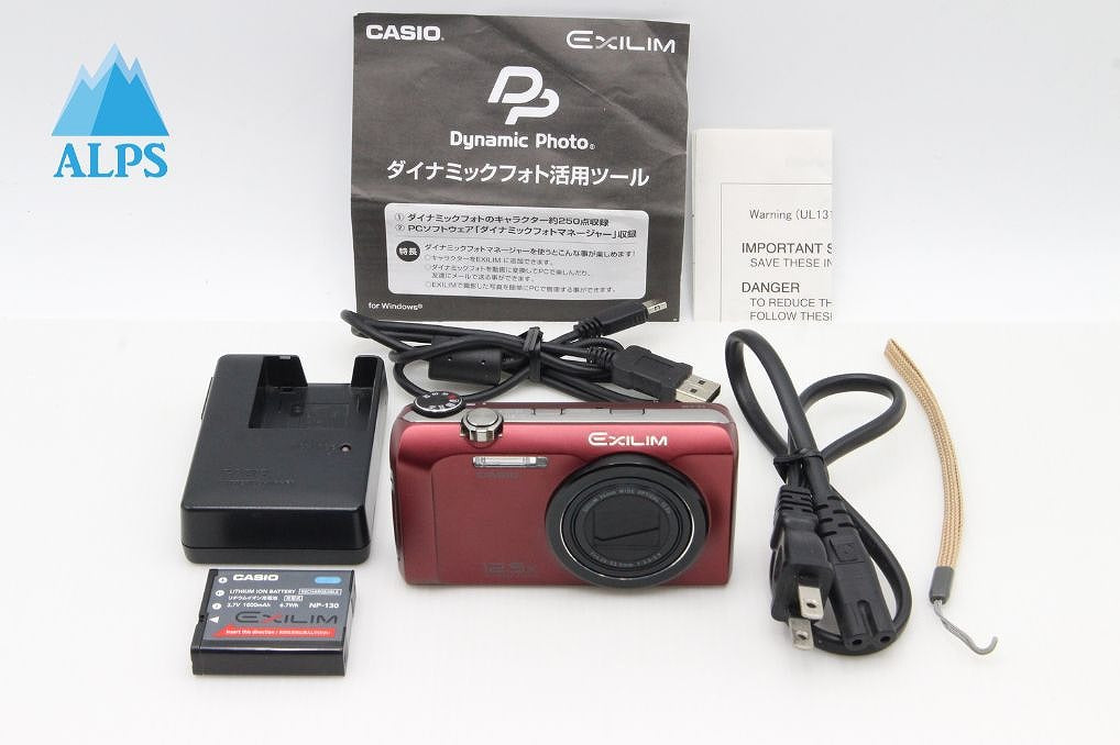 良品 CASIO カシオ EXILIM EX-H30 コンパクトデジタルカメラ レッド 260204h