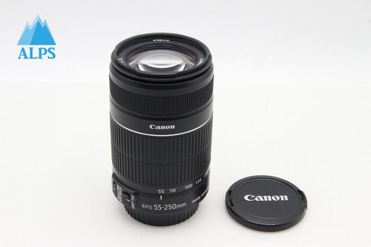 良品 Canon キヤノン EF-S 55-250mm F4-5.6 IS II APS-C ズームレンズ 260203ae