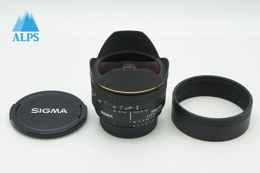 良品 SIGMA シグマ 15mm F2.8 EX DG DIAGONAL FISHEYE Nikon ニコン Fマウント フルサイズ 単焦点レンズ 260205p