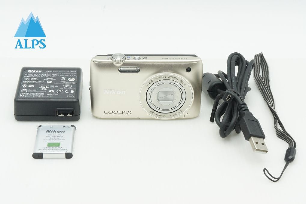 美品 Nikon ニコン COOLPIX S4150 コンパクトデジタルカメラ シルバー 260205d
