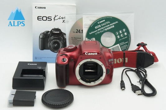 良品 Canon キヤノン EOS Kiss X50 ボディ デジタル一眼レフカメラ レッド 260130d
