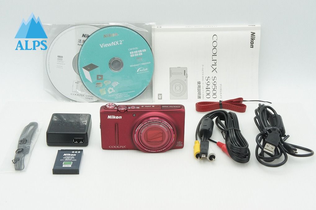 美品 Nikon ニコン COOLPIX S9400 コンパクトデジタルカメラ ヴェルヴェットレッド 260205j