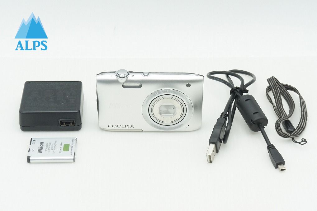 美品 Nikon ニコン COOLPIX S2900 コンパクトデジタルカメラ シルバー 260206e