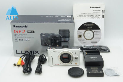 美品 Panasonic パナソニック LUMIX DMC-GF2 ボディ ミラーレス一眼カメラ ホワイト 元箱付 260209h
