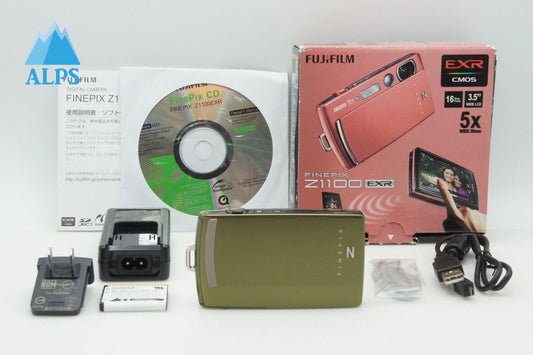 美品 FUJIFILM フジフィルム FinePix Z1100EXR コンパクトデジタルカメラ カーキ 元箱付 260209k