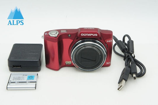 美品 OLYMPUS オリンパス SZ-11 コンパクトデジタルカメラ レッド 260205u
