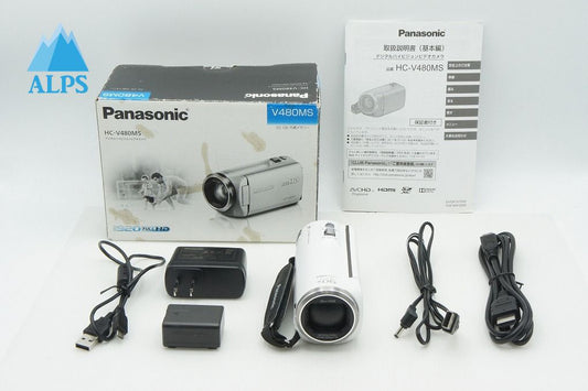 美品 Panasonic パナソニック HC-V480MS デジタルビデオカメラ ホワイト 元箱付 260211i